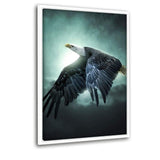 Flying Eagle - Leinwandbild mit Schattenfuge "weiß" - Hustling Sharks