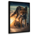 Flying Fox - Leinwandbild mit Schattenfuge "schwarz" - Hustling Sharks