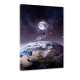 Fly to the Moon - Leinwandbild - Hustling Sharks