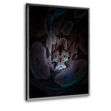 Fucused Snake - Leinwandbild mit Schattenfuge "silber" - Hustling Sharks