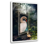 Mindset-Bundle | Leinwandbild mit Rahmen "weiß" "Follow Your Dreams" | Hustling Sharks