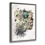 Forest Lake - Leinwandbild mit Schattenfuge "silber" - Hustling Sharks