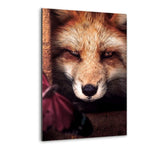 Fox And Butterfly - Alu-Dibond Bild - Hustling Sharks