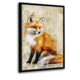 Der Fuchs - Leinwand mit Schattenfuge "schwarz" - Hustling Sharks