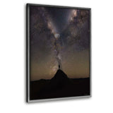 Galaxy Eagle - Leinwand mit Schattenfuge "silber" - Hustling Sharks