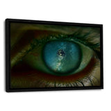 Galaxy Eye #1 - Leinwandbild mit Schattenfuge "schwarz" - Hustling Sharks