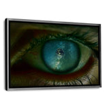 Galaxy Eye #1 - Leinwandbild mit Schattenfuge "silber" - Hustling Sharks