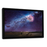 Galaxy Jellyfish - Leinwand mit Schattenfuge "schwarz" - Hustling Sharks