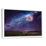 Galaxy Jellyfish - Leinwand mit Schattenfuge "weiß" - Hustling Sharks
