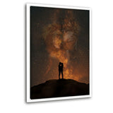 Galaxy Love #1 - Leinwandbild mit Schattenfuge "weiß" - Hustling Sharks