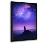 Galaxy View - Leinwandbild mit Schattenfuge "schwarz" - Hustling Sharks