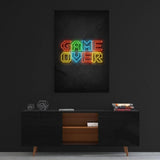 Game over - neon- MockupmitHintergrund 1- Hustling Sharks