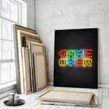 Game over - neon- MockupmitHintergrund 2- Hustling Sharks