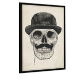 Gentleman Never Die - Leinwandbild mit Hintergrund "schwarz" - Hustling Sharks