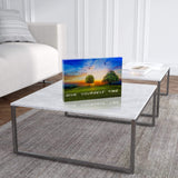 Give Yourself Time - 30x20cm - Acrylglasblock mit Hintergrund - Hustling Sharks