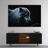 Glowing Arctic Wolf - Mockup mit Hintergrund - Hustling Sharks