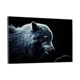 Glowing Arctic Wolf - Plexiglasbild - Hustling Sharks