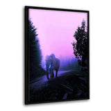 Glowing Elephant - Leinwandbild mit Schattenfuge "schwarz" - Hustling Sharks