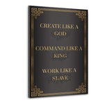SLAVE -> KING -> GOD - Plexiglasbild - Hustling Sharks