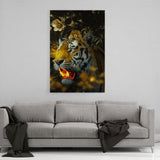 Goldener Tiger - Mockup mit Hintergrund - Hustling Sharks