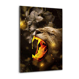 Goldener Löwe - Plexiglasbild - Hustling Sharks