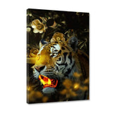 Goldener Tiger - Leinwandbild - Hustling Sharks