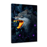 Goldener Wolf - Leinwandbild - Hustling Sharks