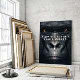 Gorilla Doesn't Fear - Mockup mit Hintergrund 2 - Hustling Sharks