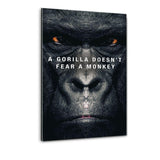 Gorilla Doesn't Fear - Plexiglasbild - Hustling Sharks