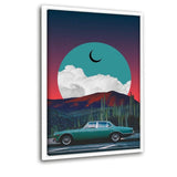 GREEN LOVE - Leinwandbild mit Schattenfuge "weiß" - Hustling Sharks