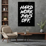 HARD WORK PAYS OFF. - Mockup mit Hintergrund 2 - Hustling Sharks