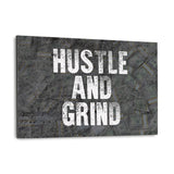 HUSTLE AND GRIND - Alu-Dibond Bild - Hustling Sharks