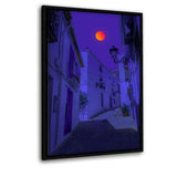 Halloween Dusk - Leinwandbild mit Schattenfuge "schwarz" - Hustling Sharks