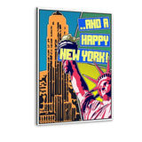 Happy New York - Alu-Dibond Bild - Hustling Sharks