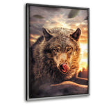 Hmmm. - Leinwandbild mit Schattenfuge "silber" - Hustling Sharks