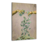 I NEED YOUR MONEY - Alu-Dibond Bild - Hustling Sharks