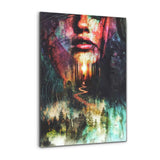 Illusion Forest - Alu-Dibond Bild - Hustling Sharks