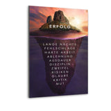 Insel des Erfolgs - Alu-Dibond Bild - Hustling Sharks