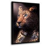 Jaguar In The Dark - Leinwandbild mit Schattenfuge "schwarz" - Hustling Sharks