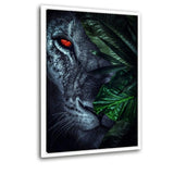 Jungle Lion #2 - Leinwandbild mit Schattenfuge "weiß" - Hustling Sharks