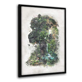 Jungle Gorilla - Leinwandbild mit Schattenfuge "schwarz" - Hustling Sharks