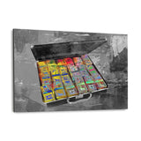 DER KOFFER VOLLER MÖGLICHKEITEN - Alu-Dibond Bild - Hustling Sharks