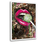 LOLLIPOP - Leinwandbild mit Schattenfuge "weiß" - Hustling Sharks