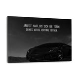 ARBEITE HART FÜR DEINE TRÄUME - Alu-Dibond Bild - Hustling Sharks