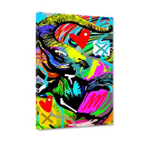 Leinwandbild - COLORFUL ELEPHANT - Hustling Sharks