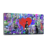 Leinwandbild - GRAFFITI LOVE - Hustling Sharks