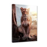 Leinwandbild - Lioness - Hustling Sharks