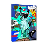 Leinwandbild - TRAPPED ON LIBERTY - Hustling Sharks