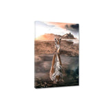 Leinwandbild - Tiger Reflection - Hustling Sharks