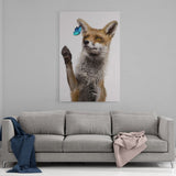 Leinwandbild mit Hintergrund 1 - Catching Fox - Hustling Sharks